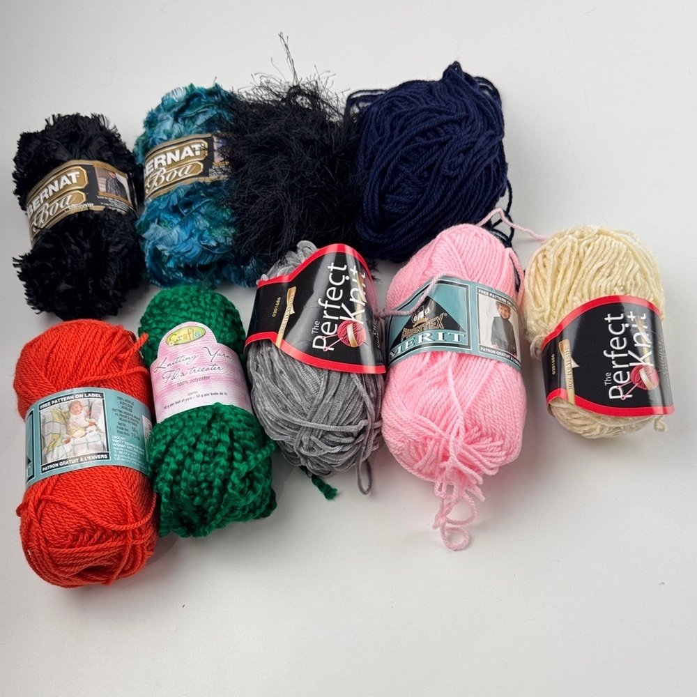 Bundle of Assorted Yarn Skeins